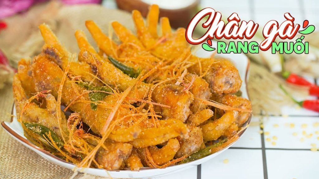 Chân gà rút xương rang muối