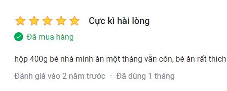 Bột ăn dặm cho bé từ 0-6 tháng