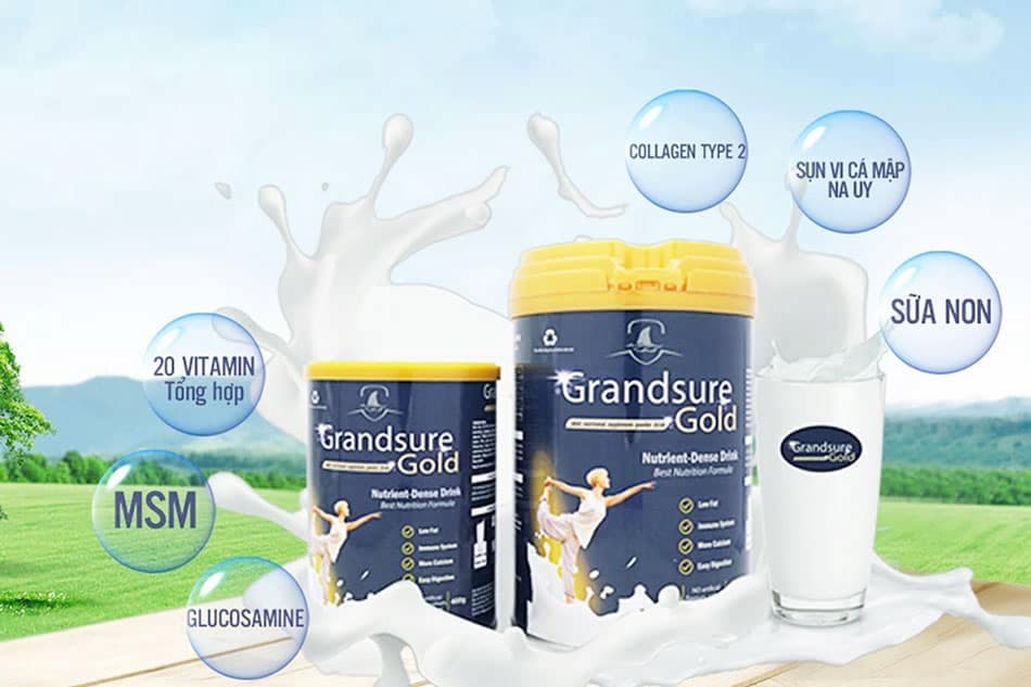 Sữa non Grandsure Gold - Giải pháp dinh dưỡng dành cho người mắc bệnh xương  khớp