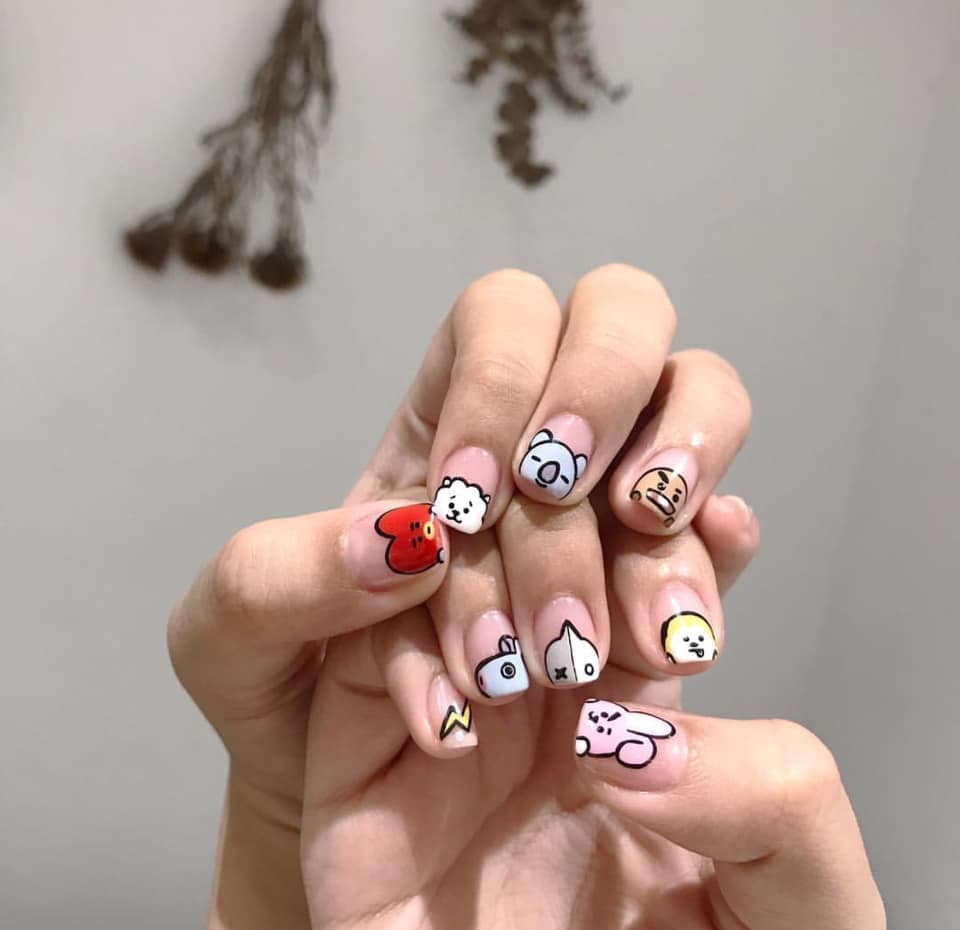 15+ Mẫu Nail Dễ Thương Với Hoạ Tiết độc đáo