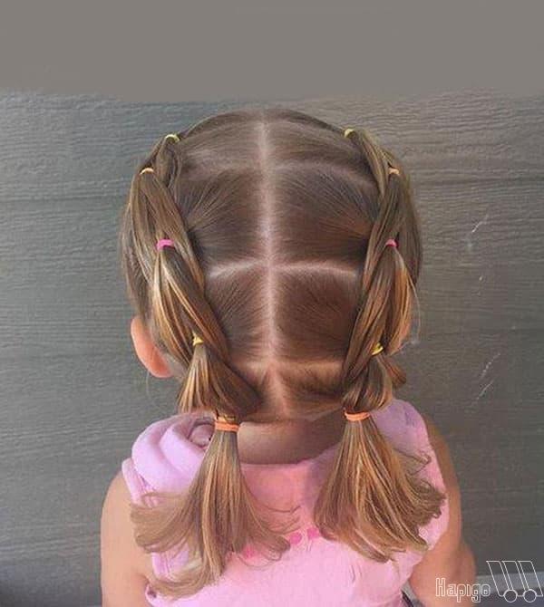 Top 10+ cách cột tóc cho bé gái đi học, đi chơi đáng yêu